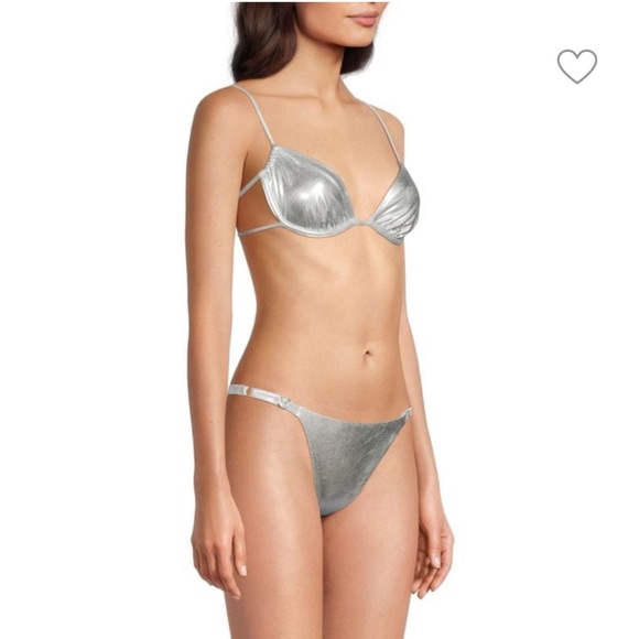 WeWoreWhat silver bikini NWT - Picture 2 of 6